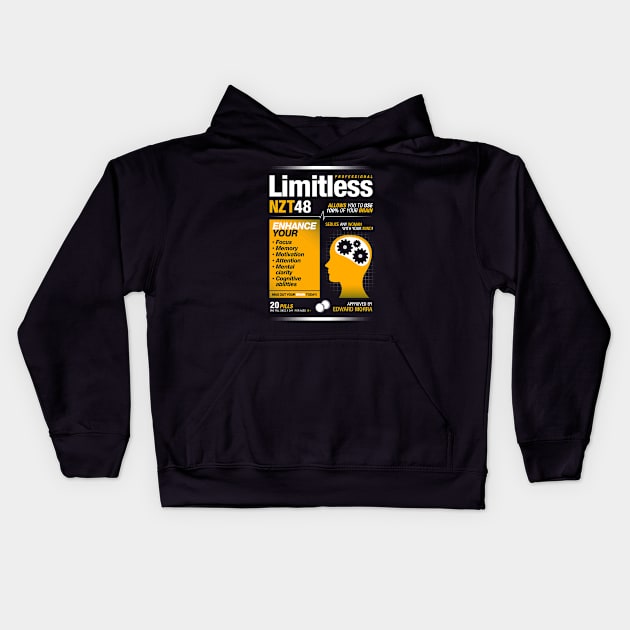 Limitless Pills Kids Hoodie by SOULTHROW